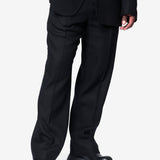 Borrowed Chino Coal Black Link Stripe Weave M4254BC
