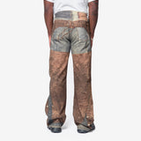 Printed Jeans-Regular Fit Blue/Brown FN-MN-TROU001128