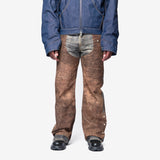 Printed Jeans-Regular Fit Blue/Brown FN-MN-TROU001128