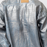 Denim Button Up Shirt Silver/Blue FN-MN-SHIR000746