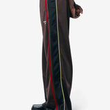 Wide Leg Trackpant Brown/Black 167JT12722