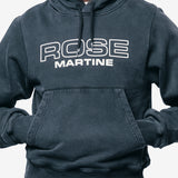 Shrunken Hoodie Black Washed 625JS01002CW