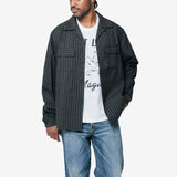 Keesey Shirt Stripes L/S Black 012520501105