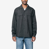 Keesey Shirt Stripes L/S Black 012520501105