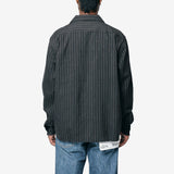 Keesey Shirt Stripes L/S Black 012520501105