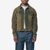 Corduroy Jacket Olive Green FN-UX-OUTW000078