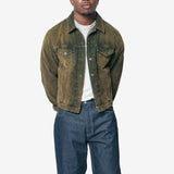 Corduroy Jacket Olive Green FN-UX-OUTW000078