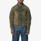 Corduroy Jacket Olive Green FN-UX-OUTW000078