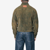 Corduroy Jacket Olive Green FN-UX-OUTW000078