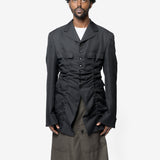 Ruched Military Blazer Black PP-J044-051-1