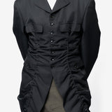 Ruched Military Blazer Black PP-J044-051-1