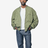 Rebuild By Needles Multi Pocket Bomber Jacket Khaki WP-J902-100-1