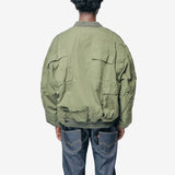 Rebuild By Needles Multi Pocket Bomber Jacket Khaki WP-J902-100-1