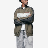 Layered Track Jacket Green/Dark Green 199WP01414