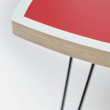 Heart Folding Table Scarlet/White I035830