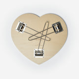 Heart Folding Table Scarlet/White I035830