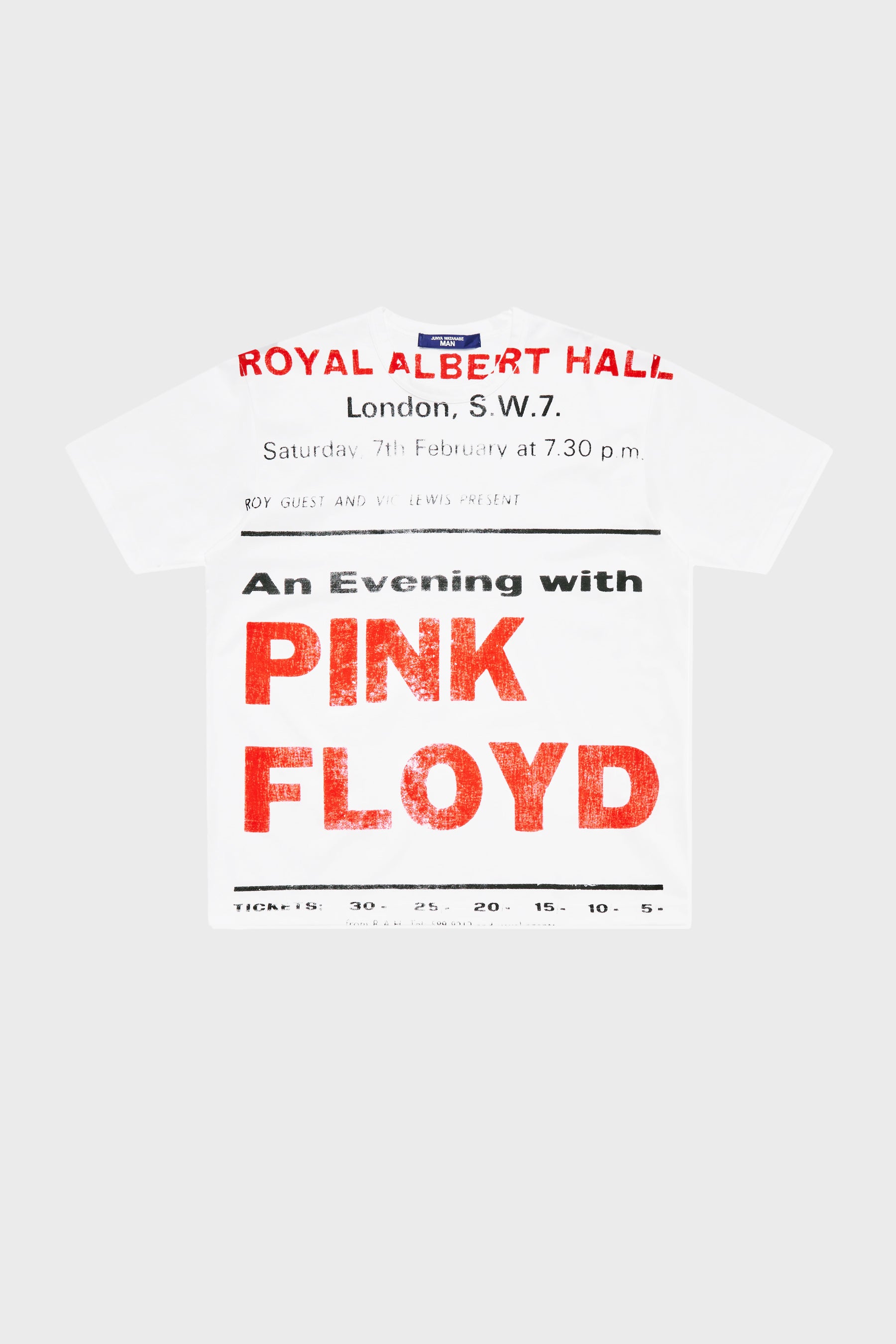 Pink floyd t shirt white hotsell