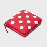 Polka Dots Logo 3-Sided Zip Red SA2100PD