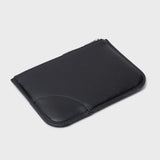 Silver Eyelet Zip Pouch Black SA8100SE