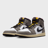 Air Jordan 1 Mid SE WHITE/OIL GREY-CAVE STONE-DARK SULFUR HQ2011-100
