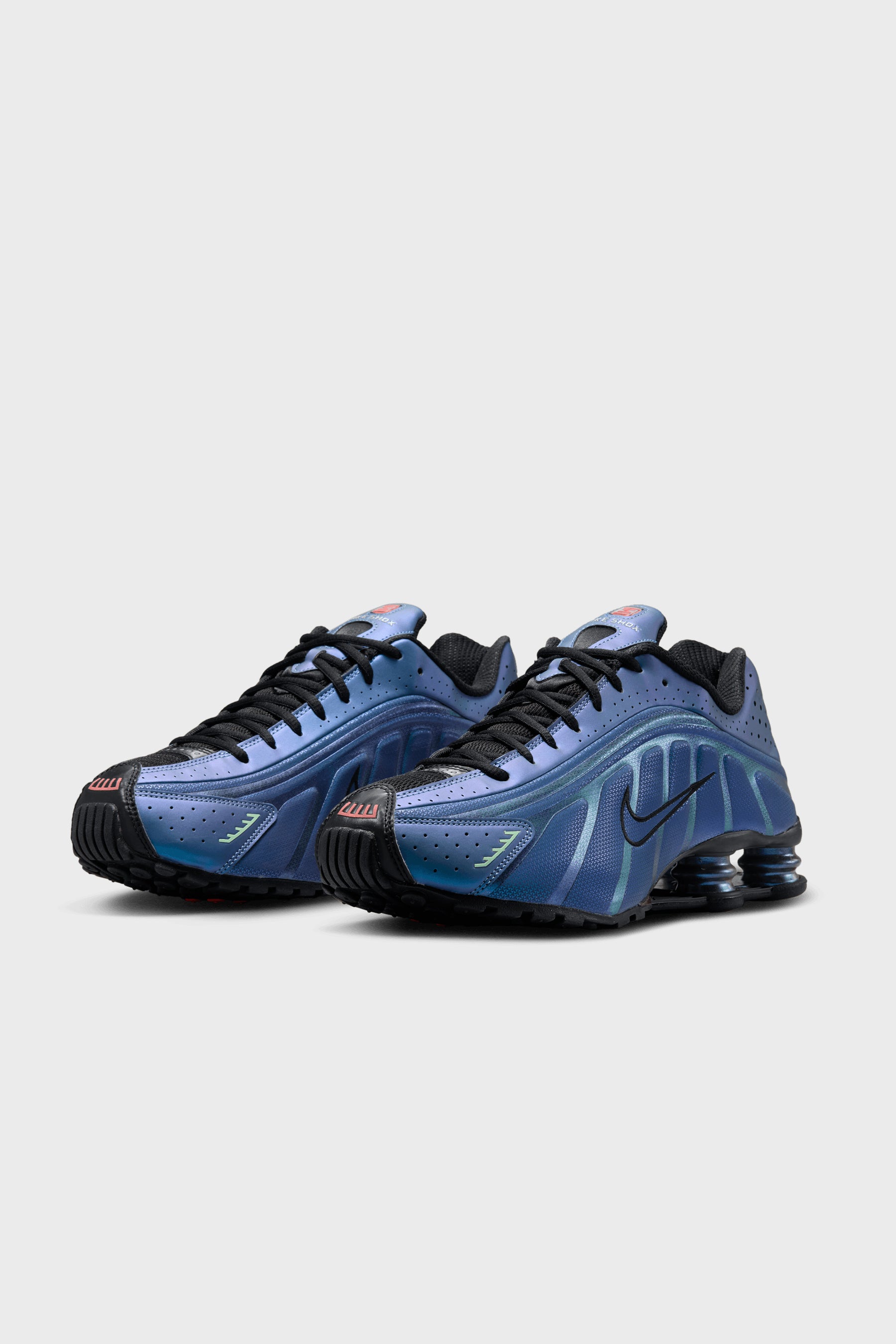 Nike shox black and silver online