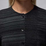 Air Jordan x Tela Womens Knitwear Cardigan DK SMOKE GREY/BLACK IB0935-070