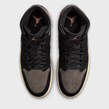 Air Jordan 1 Mid BLACK/OLIVE GREY-LT WILD MANGO IB7110-002