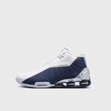 Nike Shox BB4 White/Midnight Navy- Metallic Silver IR1983-100