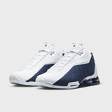 Nike Shox BB4 White/Midnight Navy- Metallic Silver IR1983-100