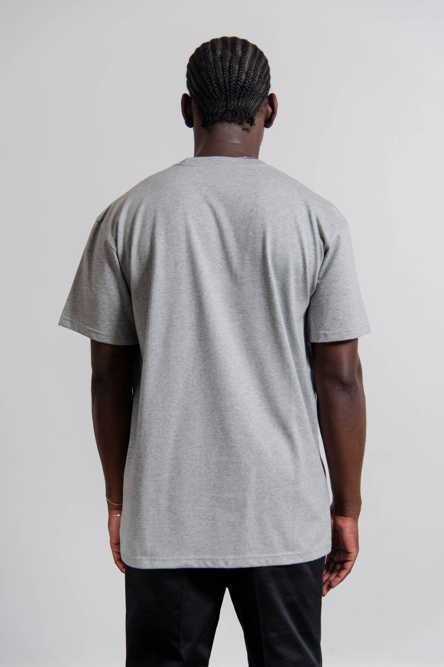 Short Sleeve Chase Tee Heather Grey/Gold