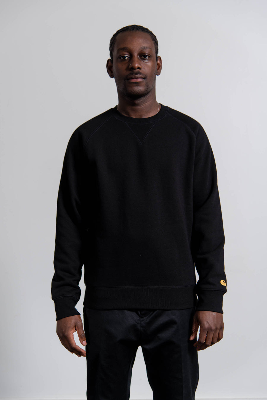 Chase Crewneck Sweater Black/Gold