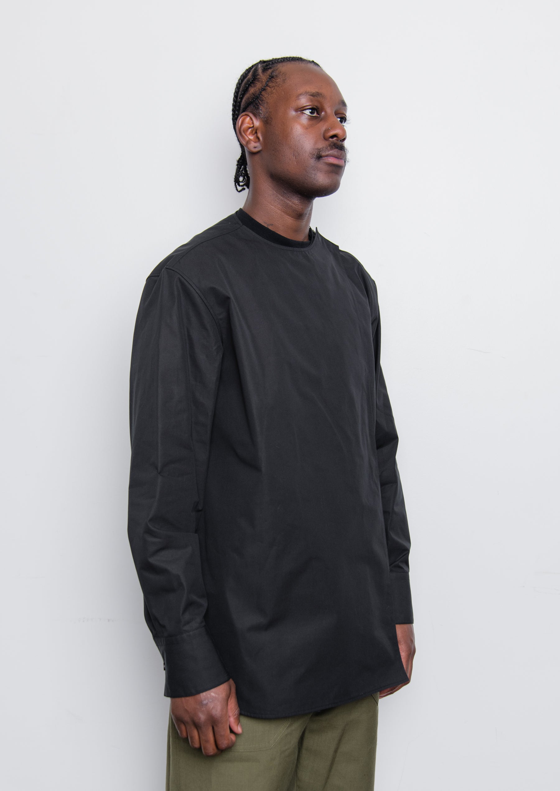 Heavy Organic Cotton Poplin Shirt Black J21DL0032 – NOMAD