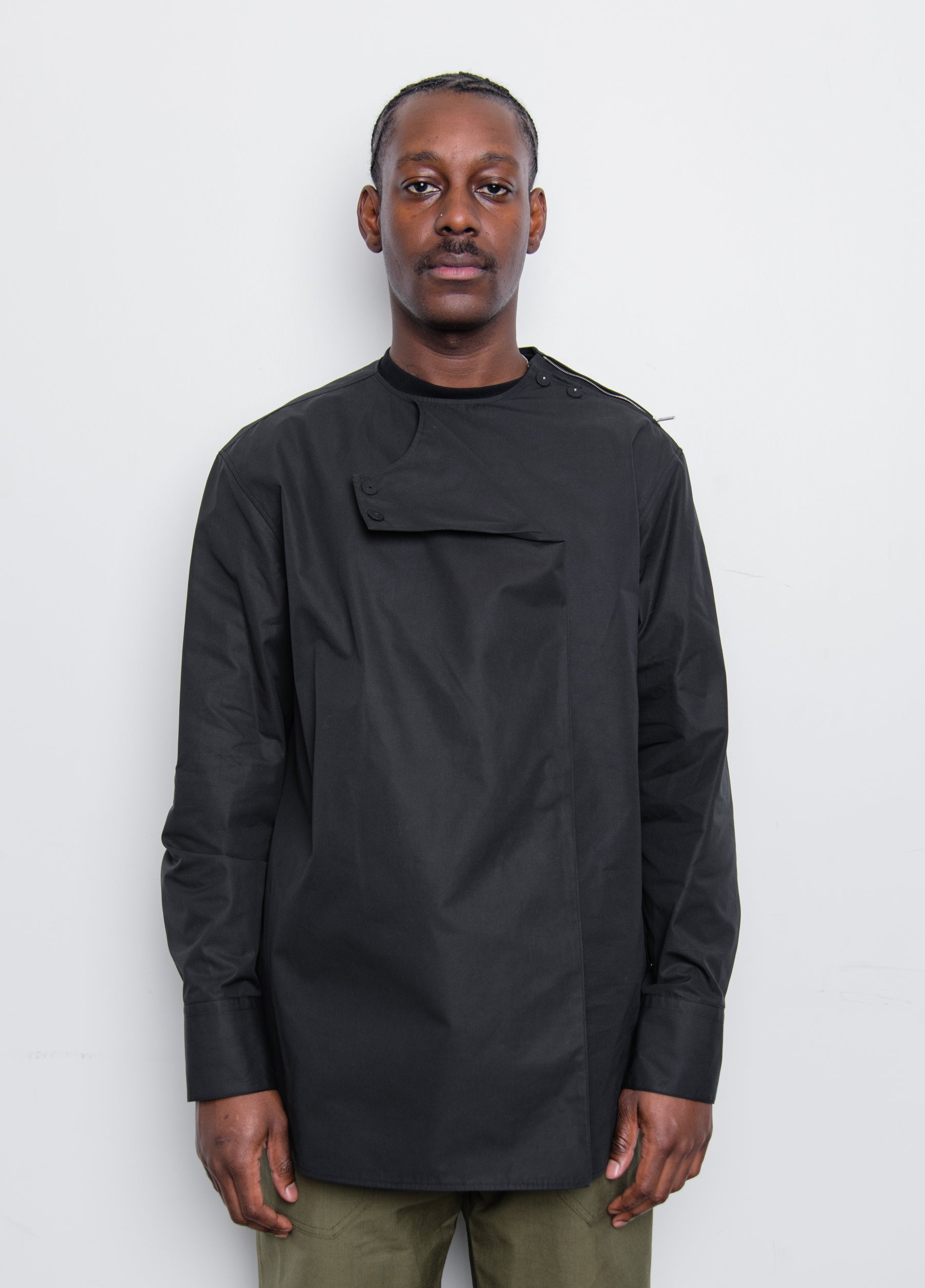 Heavy Organic Cotton Poplin Shirt Black J21DL0032 – NOMAD