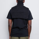 Wool Velvet Float Stitch Jacquard Bib Mint/Black