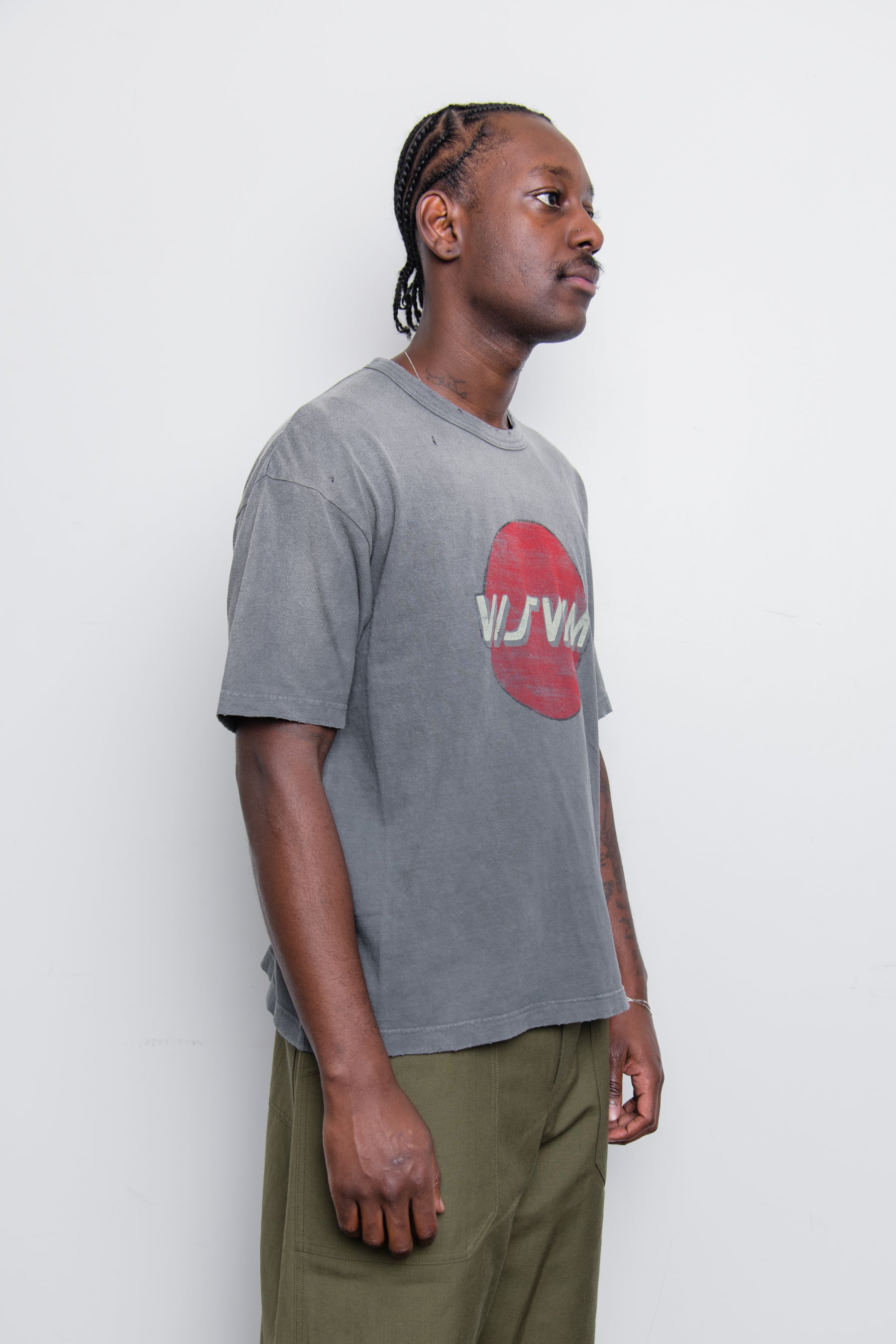 Visvim Jumbo Tee Crash Grey – NOMAD