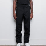 Sharp Wool Canvas Trouser Black J21KA0005