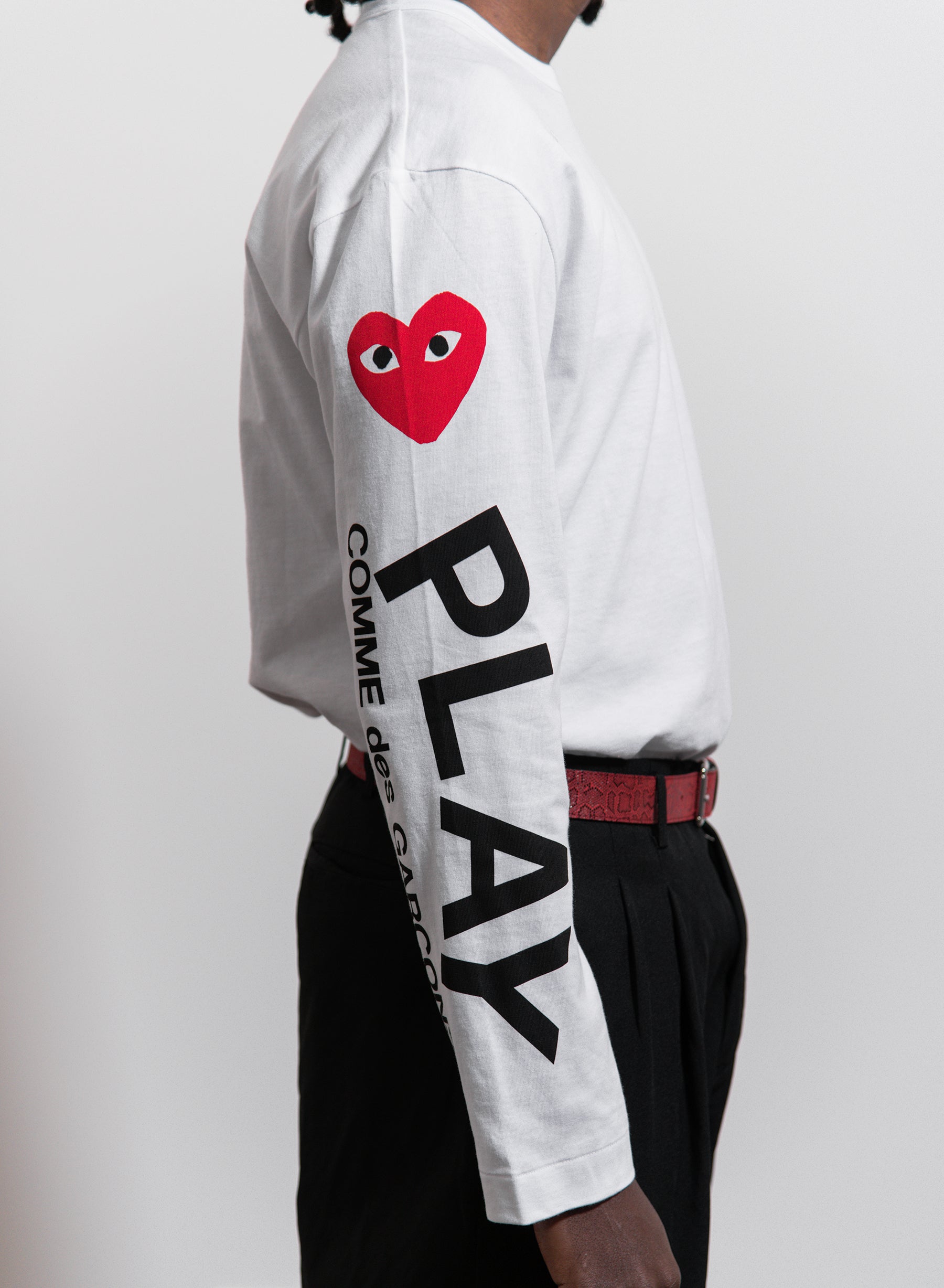 Cdg play long outlet sleeve