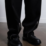 Fine Dry Wool Zip Trouser Black JSMU310931