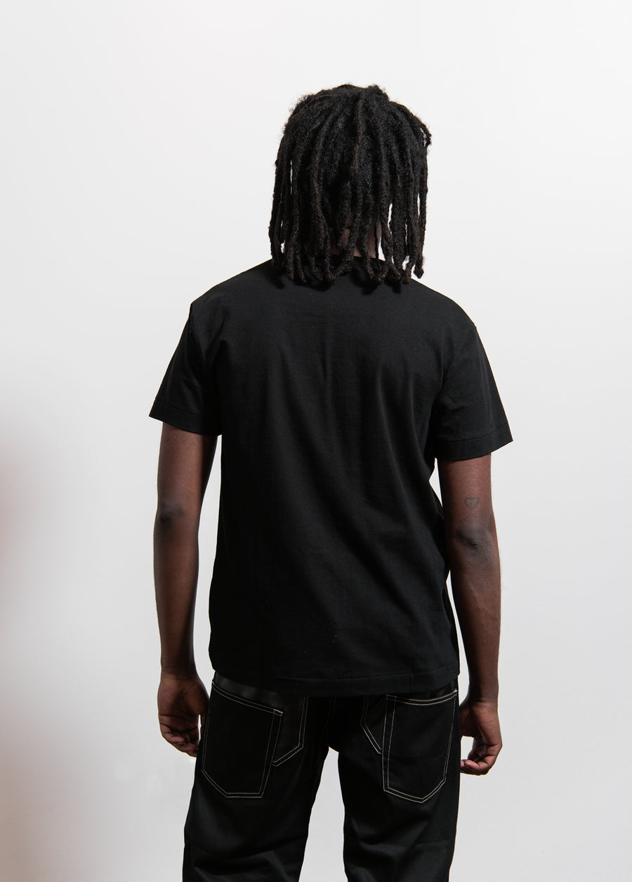 CDG PLAY Emblem Tee Black/Black