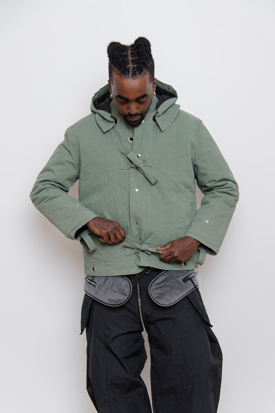 Reversible Quilted Jacket Green/Black