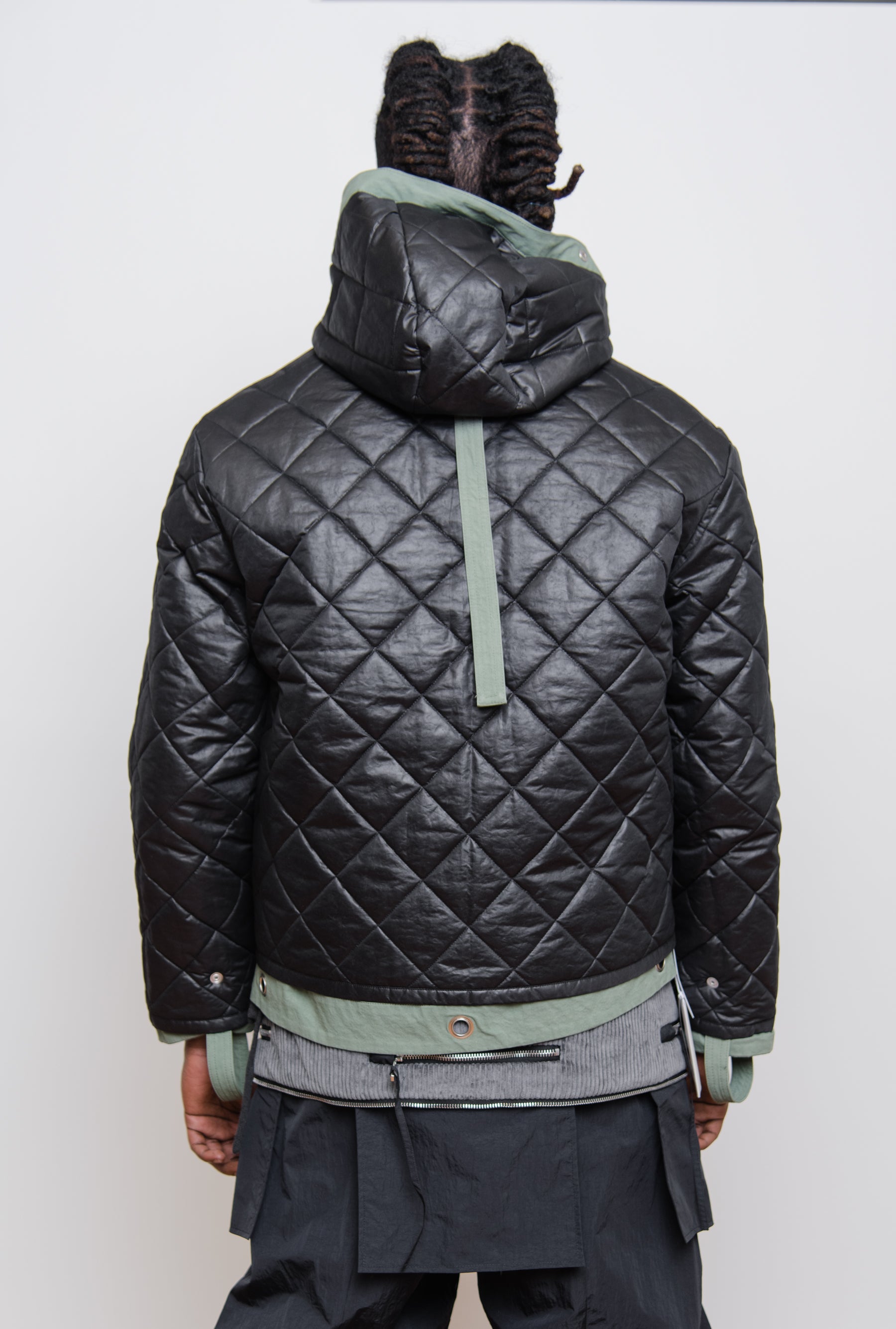 Buy Green Reversible Detachable Quilted Cotton Hoodie Jacket Online at  SeamsFriendly
