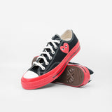PLAY Red Sole Chuck Taylor Low Black K123-001-1