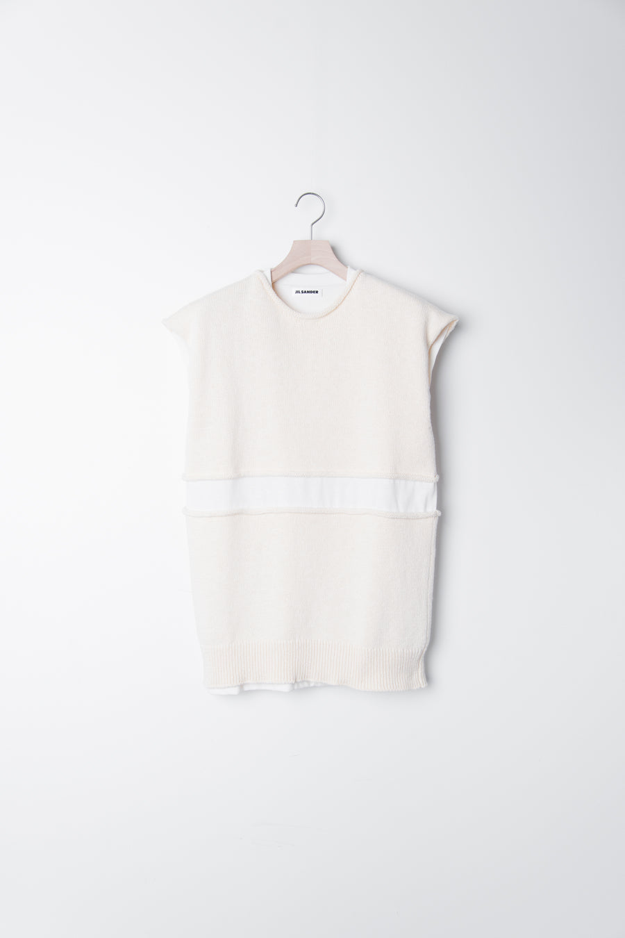 Knit Vest Natural JSMU707011