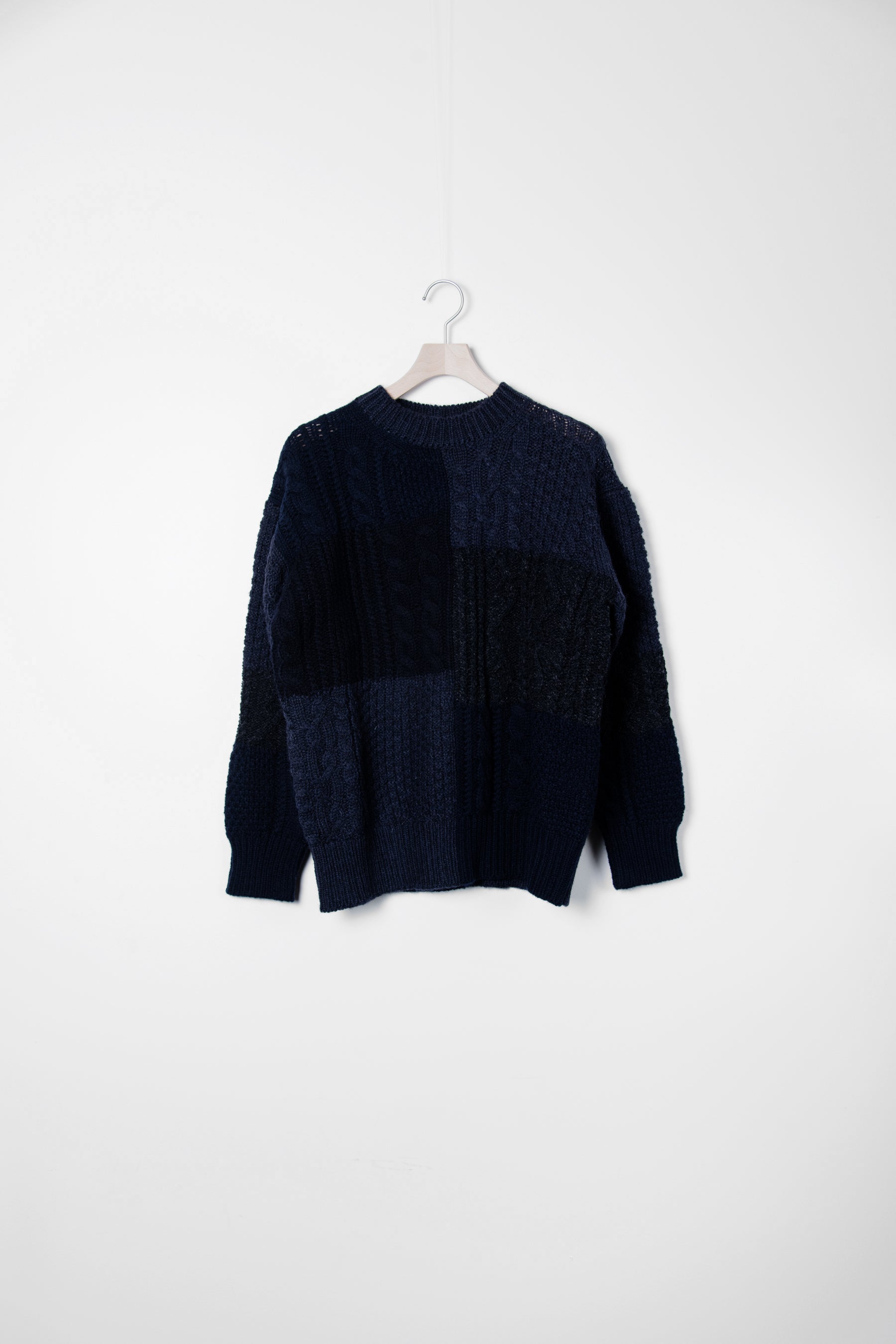 Navy deals shetland sweater