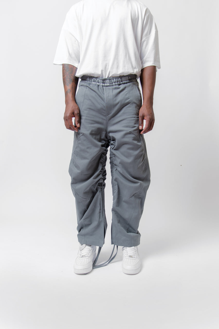 Cotton Drawcord Trouser Iron Grey ACWMB153