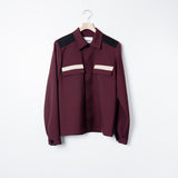 Fine Wool Gabardine Shirt Bordeaux JSMT601826