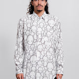 Kaws Allover Companion Print Shirt White/Black B025