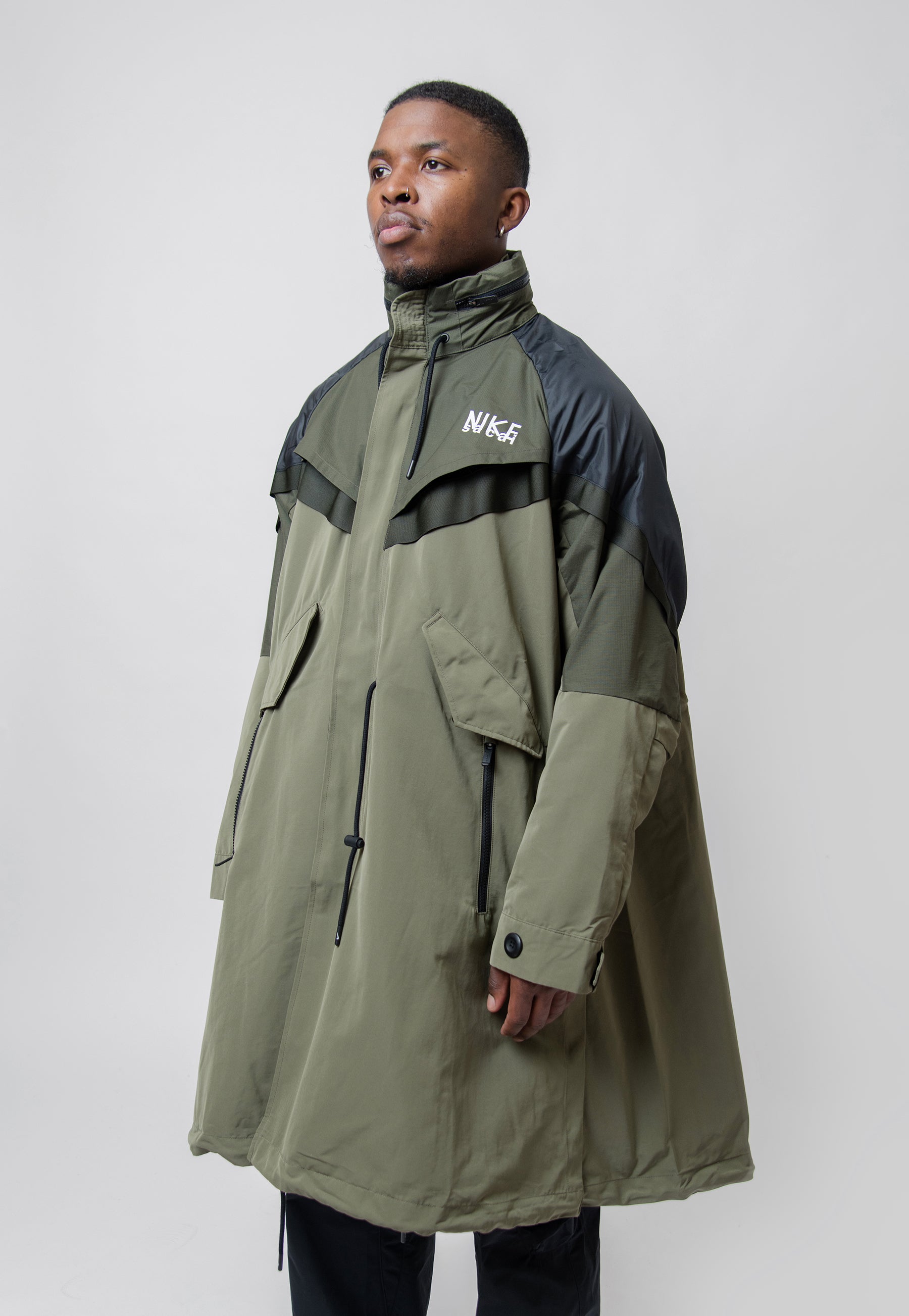 Sacai SG Trench Jacket Medium Olive DQ LAUNCH PRODUCT