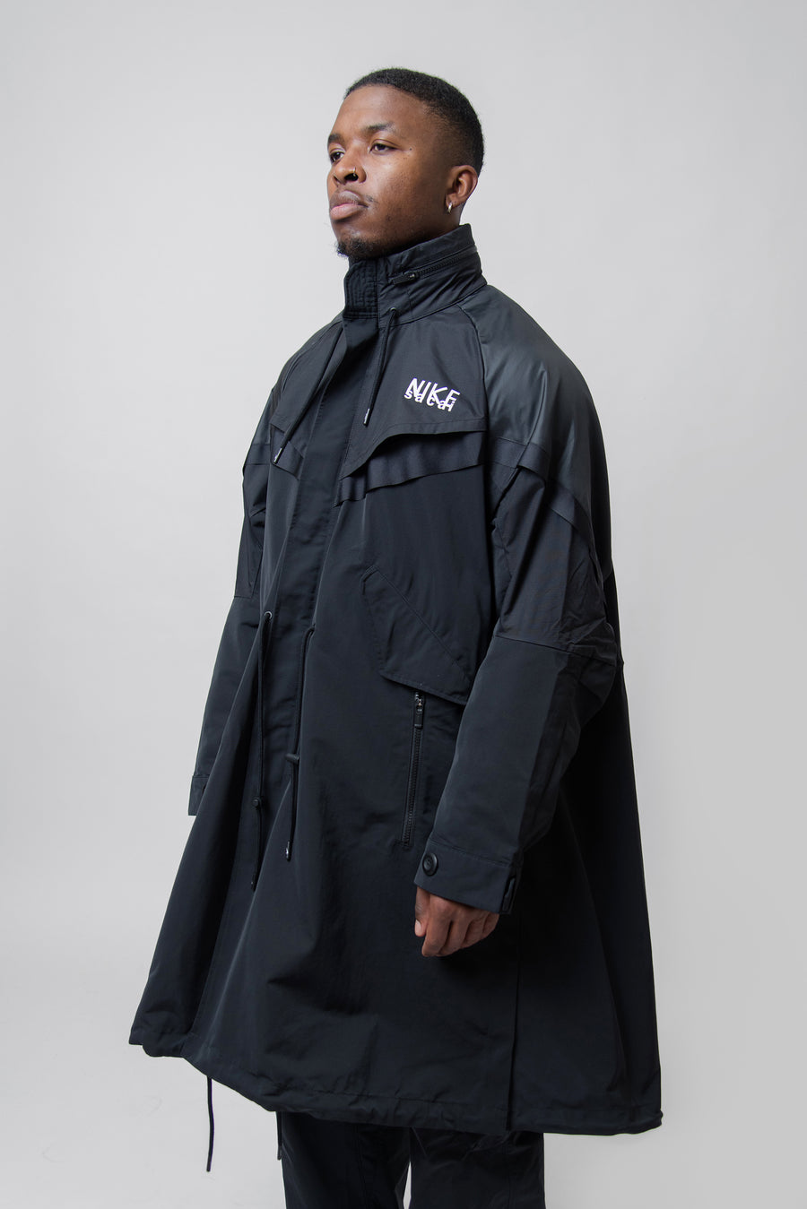 Sacai SG Trench Jacket Black DQ9027-010 (LAUNCH PRODUCT)