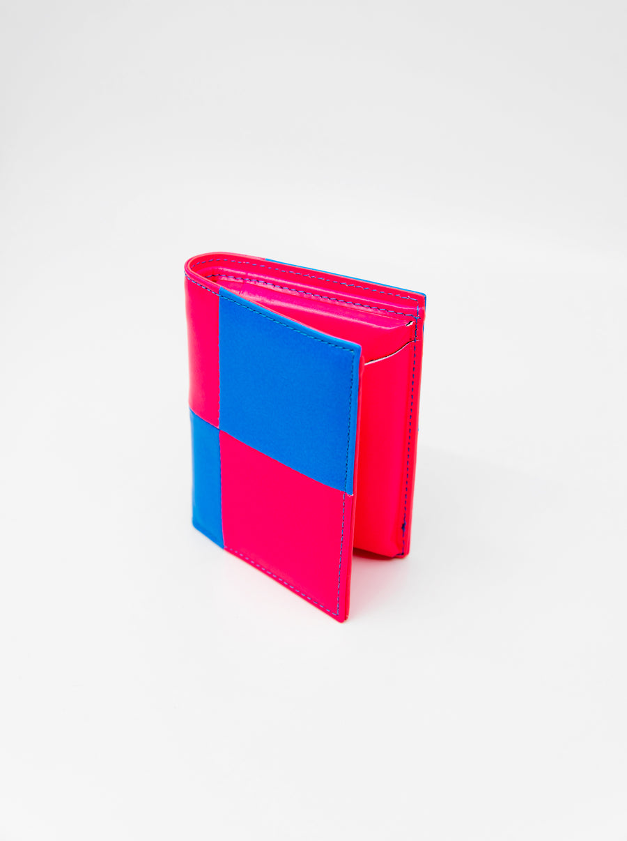 Fluo Squares Bifold Wallet Pink/Blue SA0641FS
